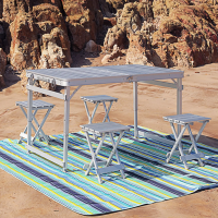 Алюминиевый складной стол со стульями Awnlux, WFTK