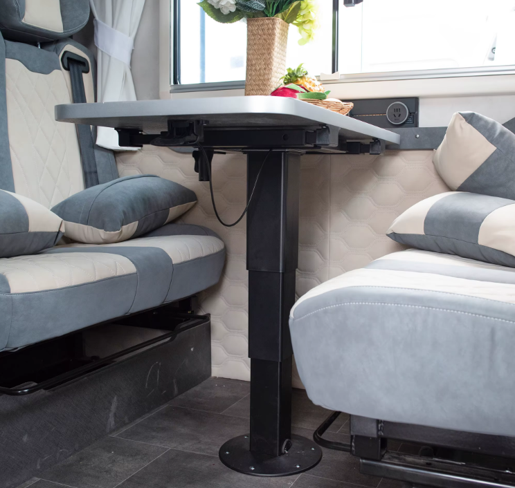 Опора стола пневматическая, регулировка в трех плоскостях,черная,  3J-PTS