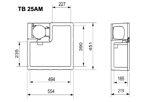 TB 25AM, Indel B, Mercedes Actros автохолодильник встраиваемый