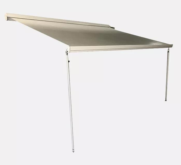 MobileComfort M400BD Маркиза настенная механическая, корпус чёрный, полотно тёмно-серое