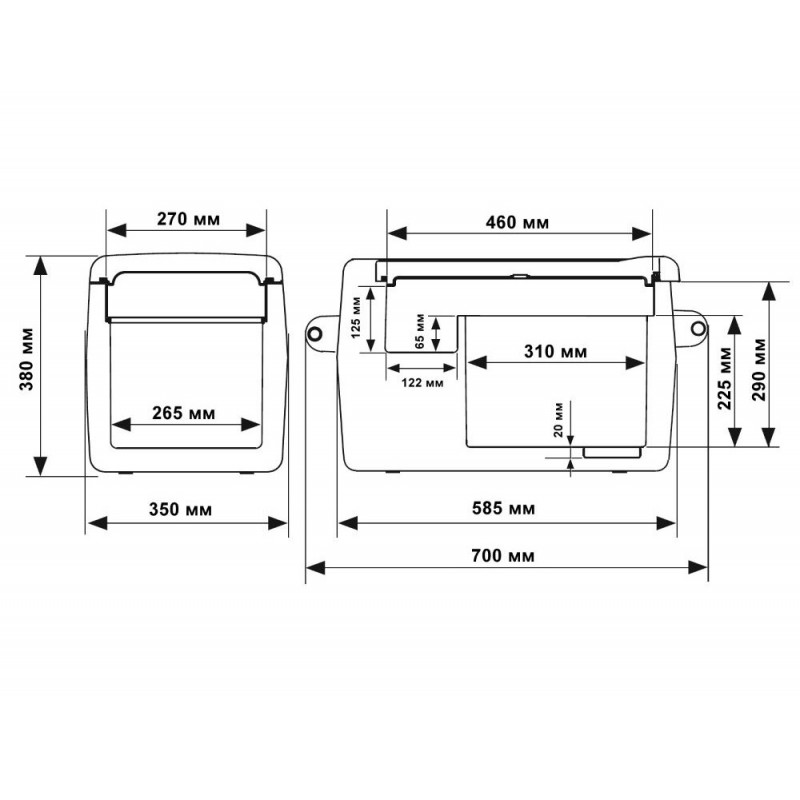 Indel B TB 31 OFF, автохолодильник компрессорный
