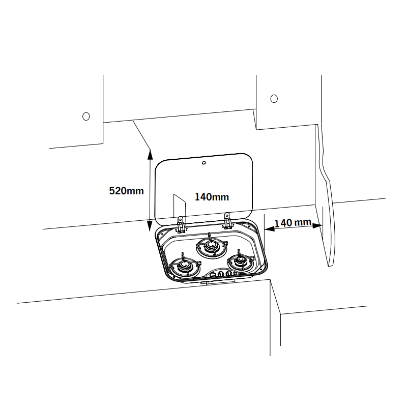 Варочная панель газовая HBG 3440