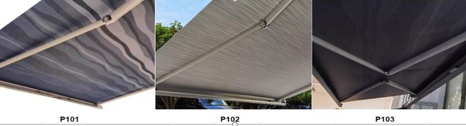 MobileComfort M300BD Маркиза настенная механическая, корпус чёрный, полотно тёмно-серое