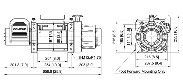 Лебёдка Come Up Walrus 16.5 (12В, 7484кг)