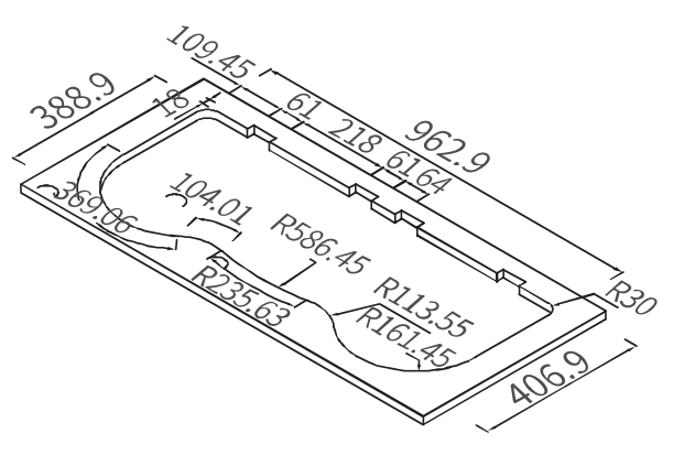 Camper-Marine GR-935 Варочная поверхность  газовая встраиваемая трехконфорочная из нержавеющей стали с круглой раковиной со стеклянной крышкой и пьезоподжигом, правая.