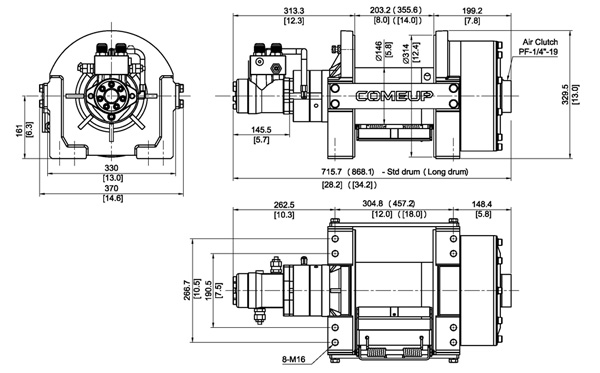 Bison 20 Standart (9 070кг), Come Up, лебёдка гидравлическая