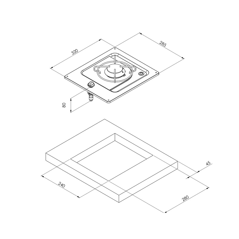 Газовая плита Can PC 1320