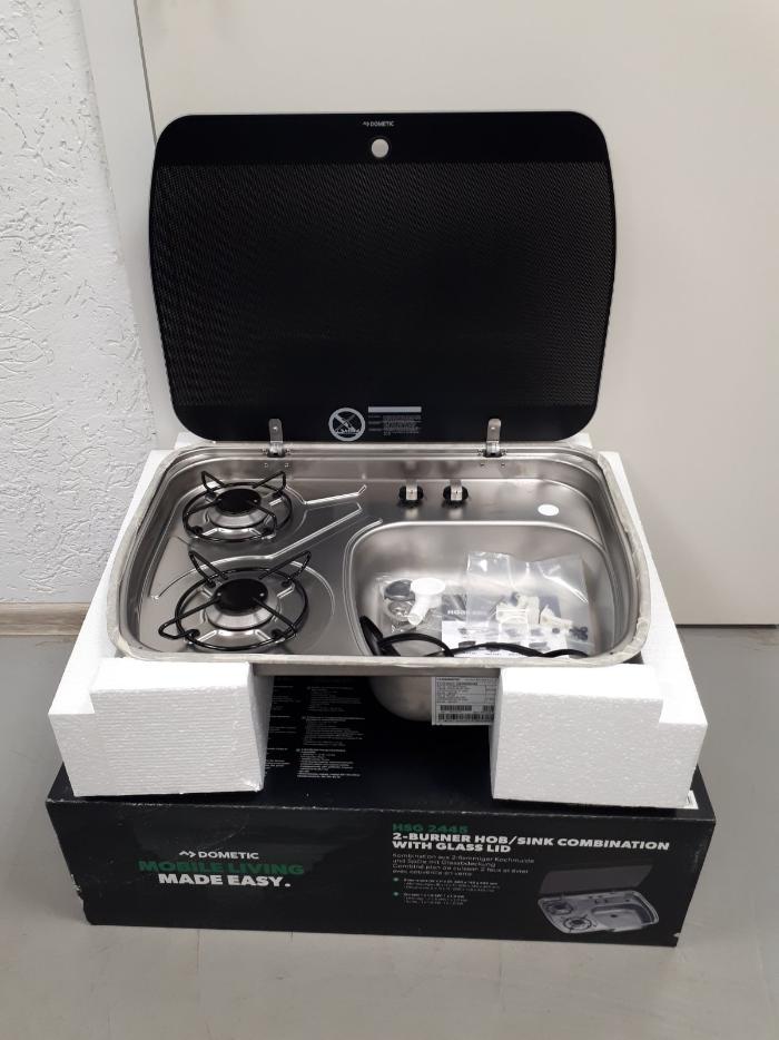 Варочная панель газовая HSG 2445, Dometic, с раковиной