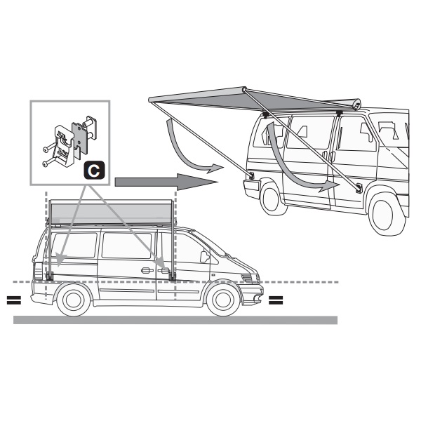 Fiamma F35 Pro Titanium, 3м Маркиза