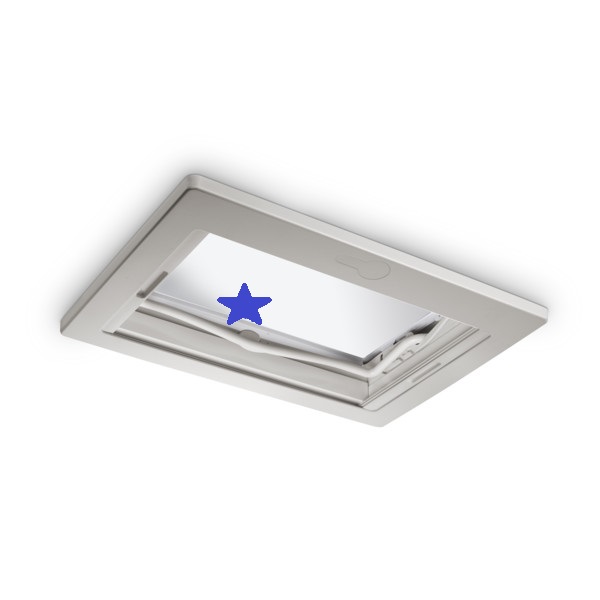 Люк Midi Heki Style, 700х500 мм., тёмно-серый, рычаг