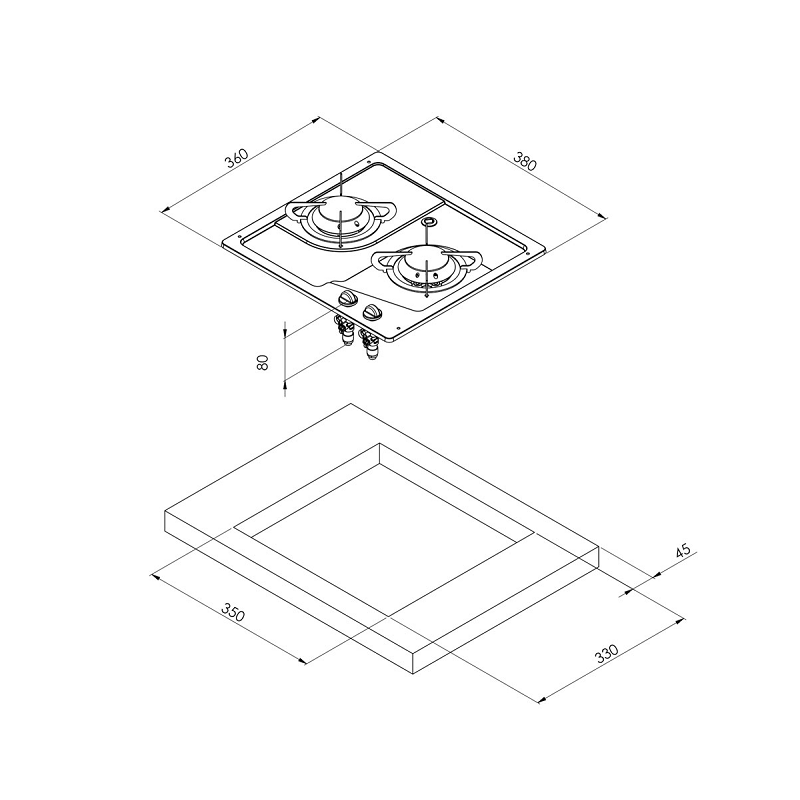 Газовая плита Can PC 1322