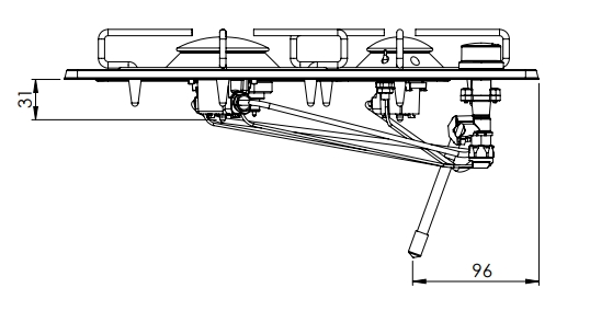 Газовая плита Can PC 1323