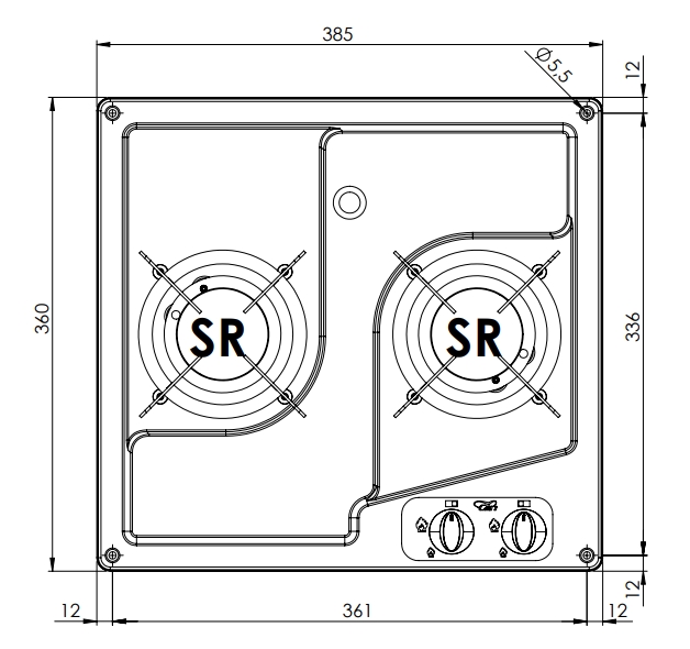 Газовая плита Can PC 1322