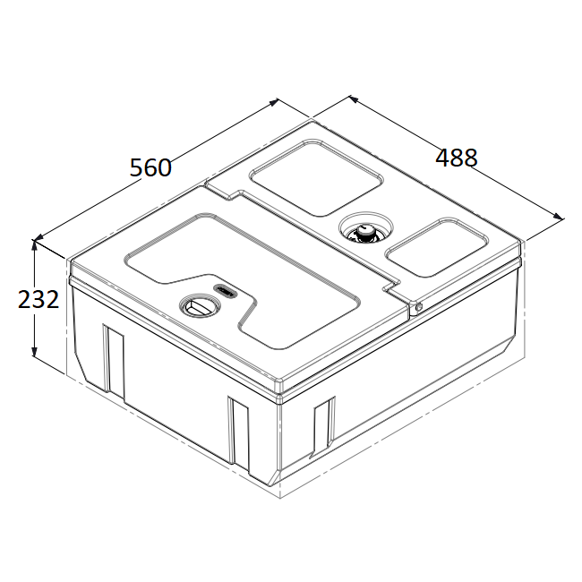 TB 22AM, для MB Actros MP4. Indel B, автомобильный холодильник