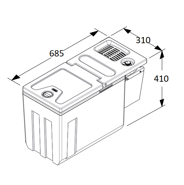 TB 30AM, для MB Actros MP4, Indel B, автомобильный холодильник