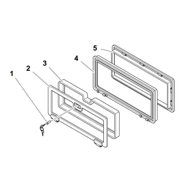 Dometic SK 4 375x305 мм, люк сервисный