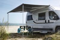 MobileComfort M350BD, 3.5 метра Маркиза настенная механическая, корпус чёрный, полотно тёмно-серое