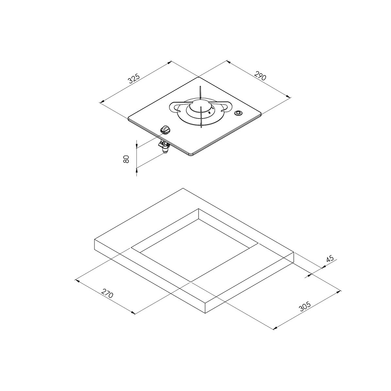 Газовая плита Can PV 1320
