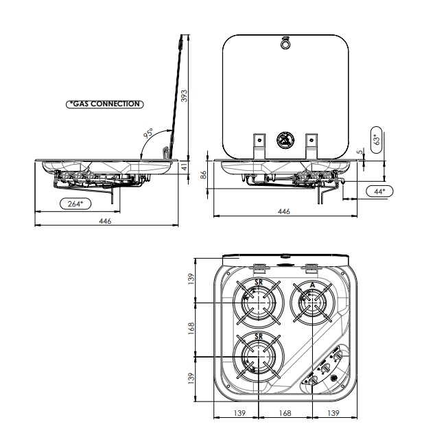 Газовая плита Can 1347