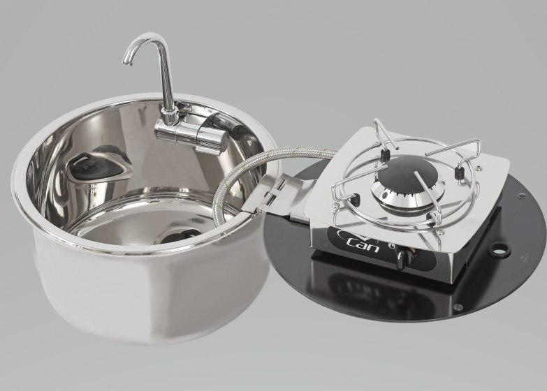Варочная панель газовая Can LC 1701, с раковиной