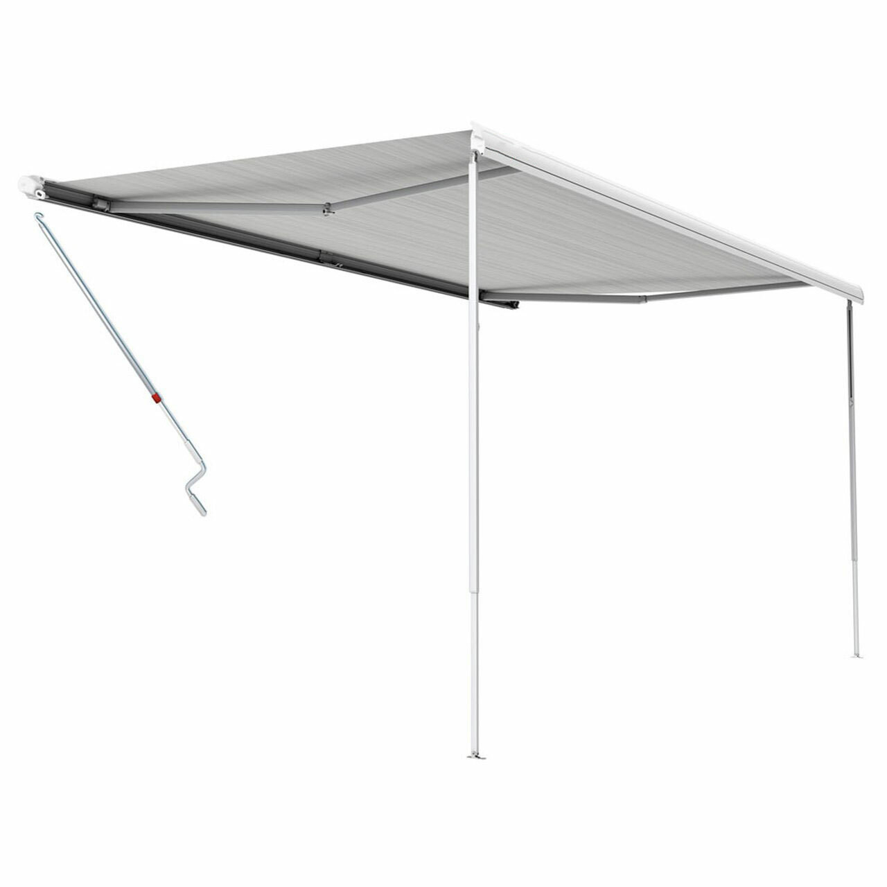 MobileComfort M400BD Маркиза настенная механическая, корпус чёрный, полотно тёмно-серое