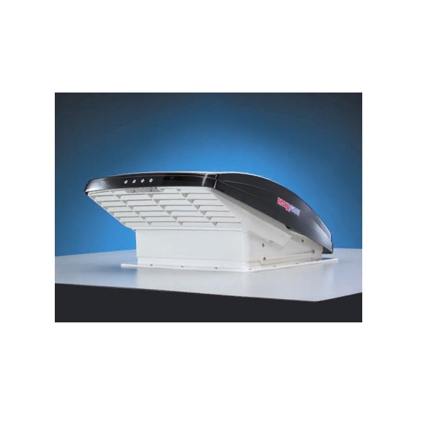 Люк с вентилятором MaxxFan Deluxe (400Х400 мм), чёрный