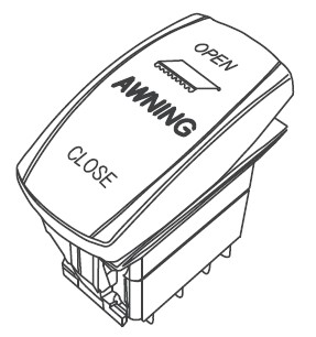 MobileComfort ME350WG Маркиза настенная электрическая, корпус белый, полотно светло-серое