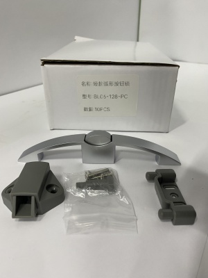 Мебельная ручка с кнопкой Furniture Lock Series BL06-128-PC