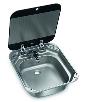 Раковина прямоугольная SNG 4244, с крышкой, Dometic