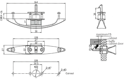 Мебельная ручка Furniture Lock Series BL09-SN