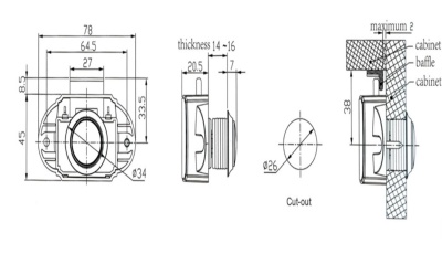 Защёлка мебельная - Furniture Lock Series BL01N-BC