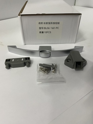 Мебельная ручка с кнопкой Furniture Lock Series BL06-160-PC