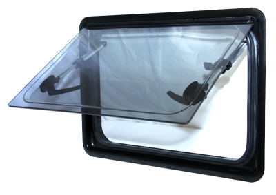 Окно откидное MobileComfort W8050P, 800х500mm,  шторка плиссированная, антимаскитка