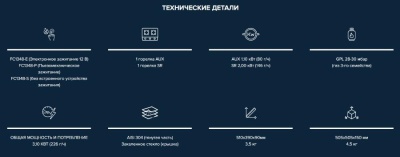 Варочная панель газовая Can FC 1348, встраиваемая