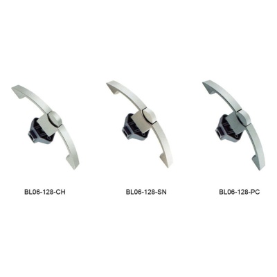 Мебельная ручка с кнопкой Furniture Lock Series BL06-128-PC