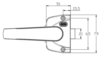 Замок душевой кабины - Washroom Door Lock BL11-PC
