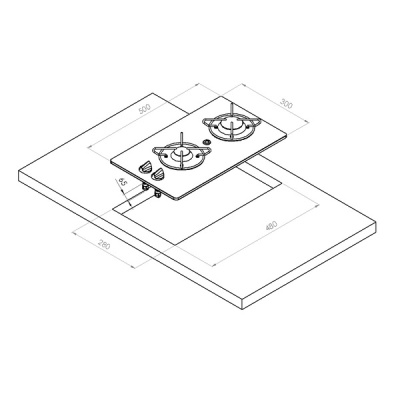 Варочная панель газовая Topline