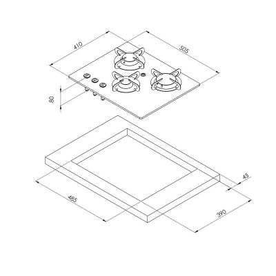 Газовая плита Can PV 1355