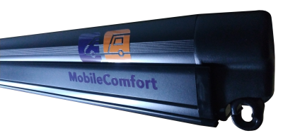 MobileComfort M200BD Маркиза настенная механическая, корпус чёрный, полотно тёмно-серое